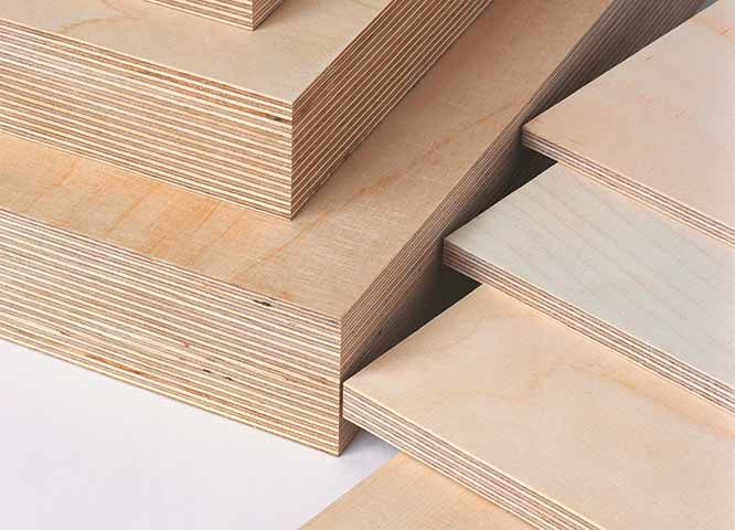 Sperrholz- und Multiplexplatten Detail von Holz-Hauff