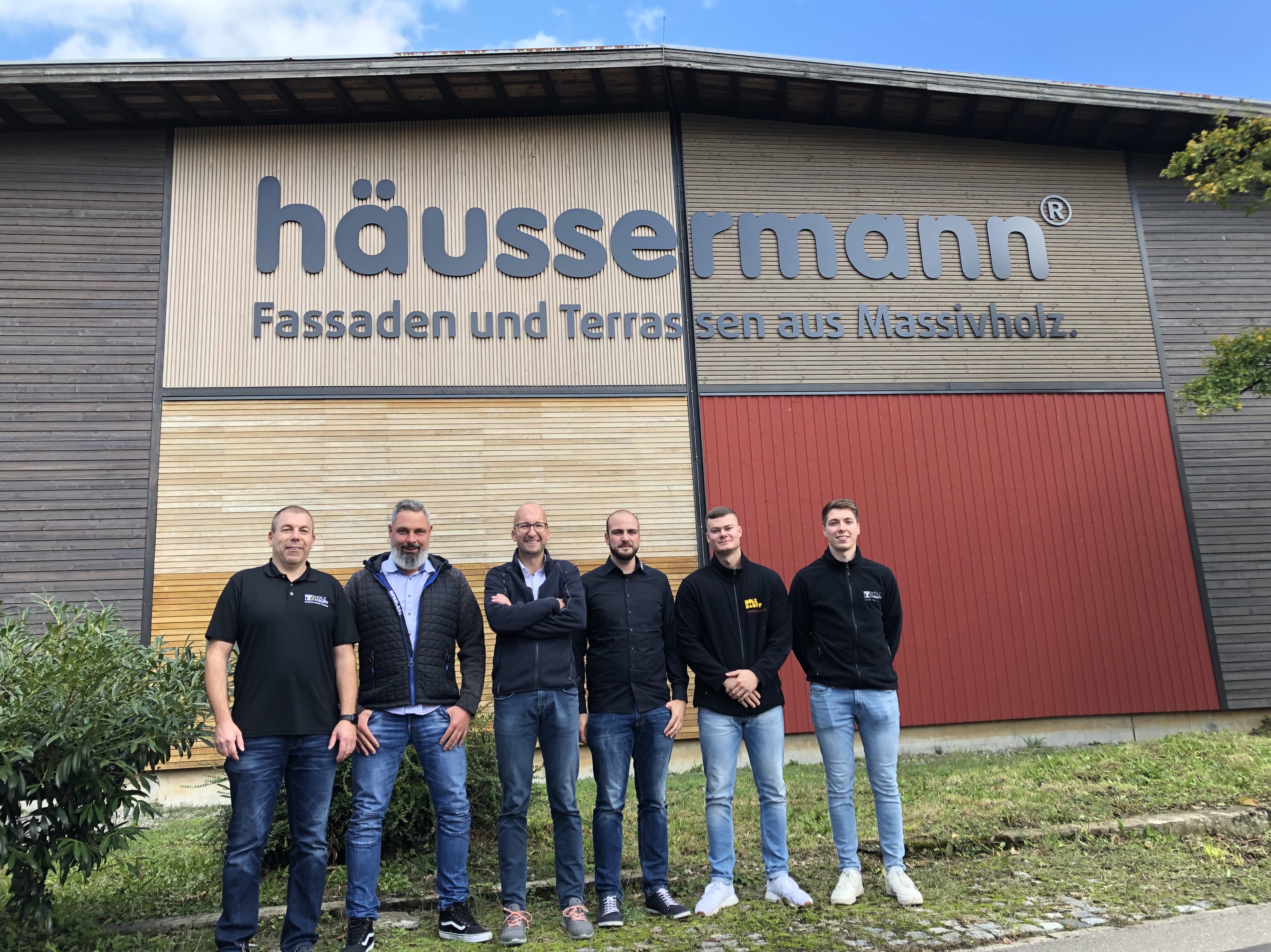 Lieferantenbesuch bei Häussermann Holzbauteam von Holz-Hauff GmbH in Leingarten