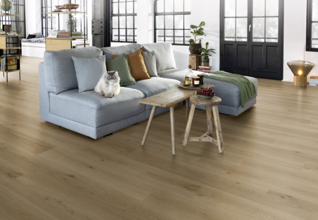 Comfort-Korkböden Large im Wohnzimmer | Holz-Hauff in Leingarten