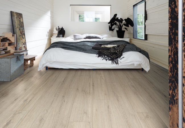Vinylböden Designböden mit natürlicher Maserung in Schlafzimmer | Holz-Hauff in Leingarten