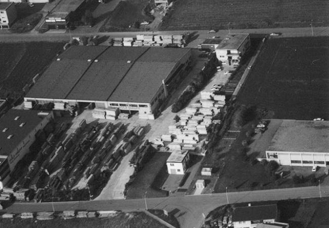 Luftaufnahme 1982 | der Holz-Hauff GmbH in Leingarten